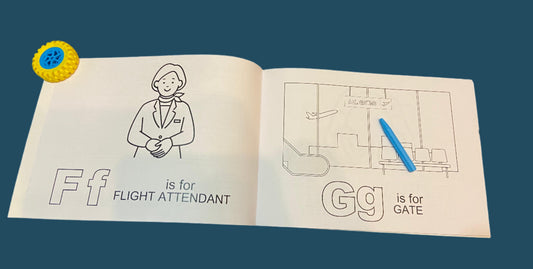 Color & Learn: Travel Edition I Flight I Car I Train