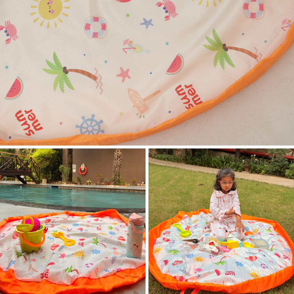 Pull & Go:  2-in-1 Bag and Playmat