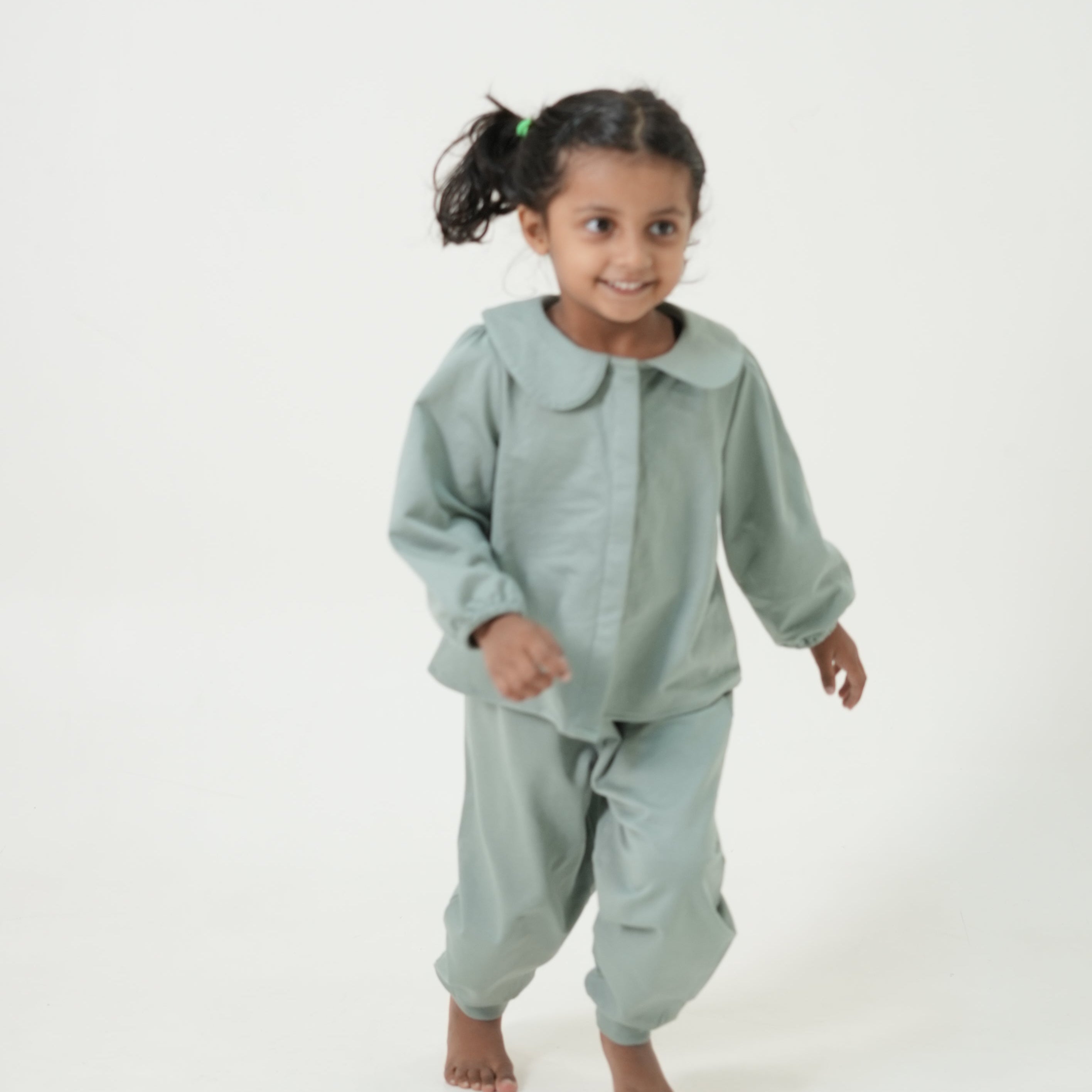 Peter Pan Collar Sweatshirt Top for Girls