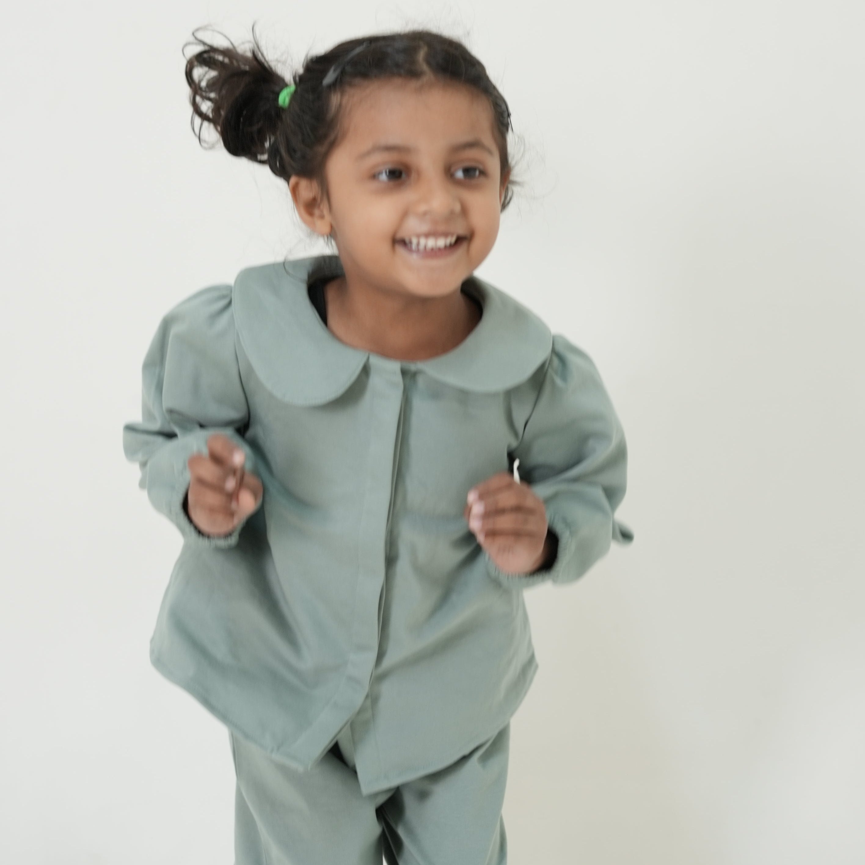 Peter Pan Collar Sweatshirt Top for Girls