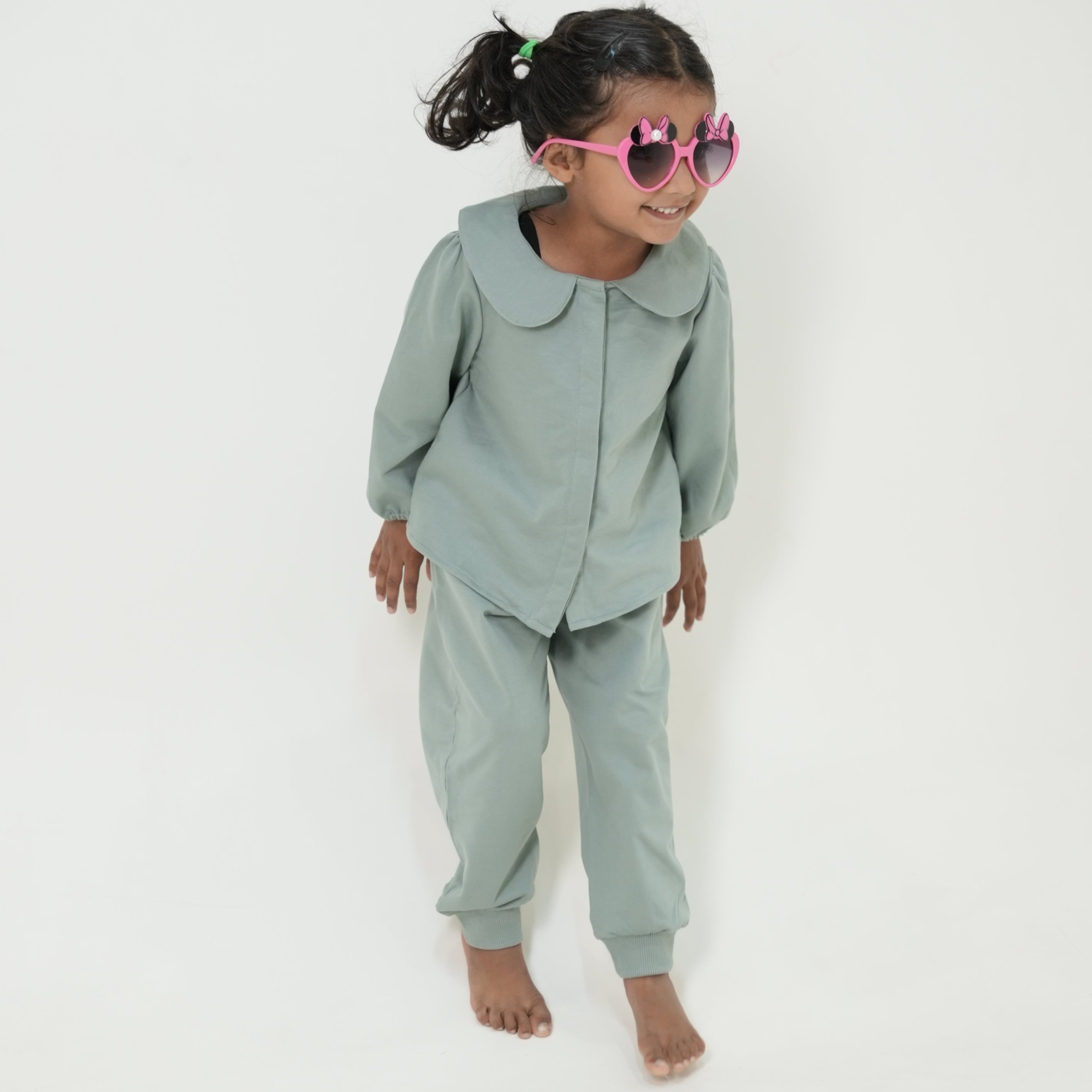 Peter Pan Collar Sweatshirt Top for Girls