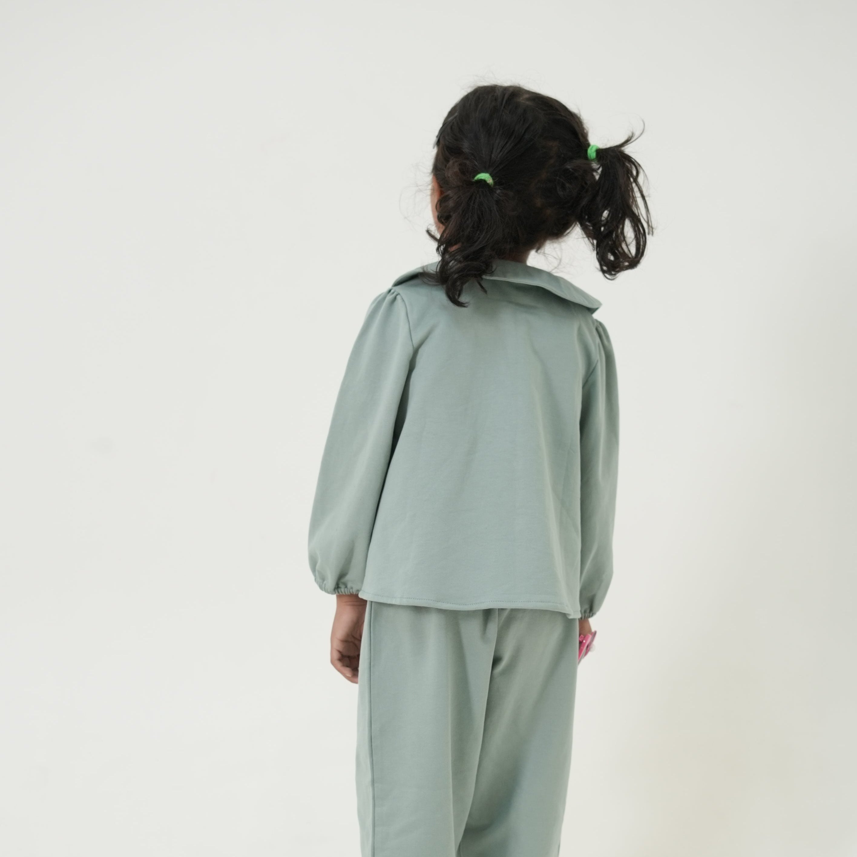 Peter Pan Collar Sweatshirt Top for Girls