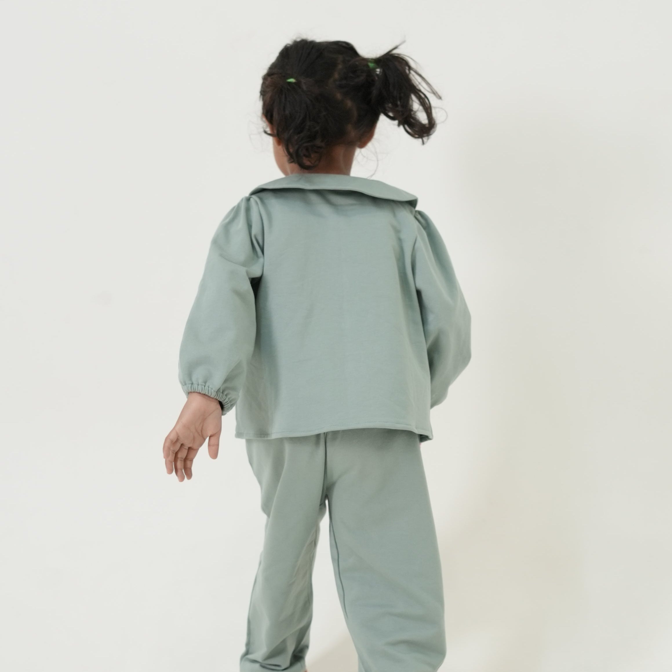Peter Pan Collar Sweatshirt Top for Girls